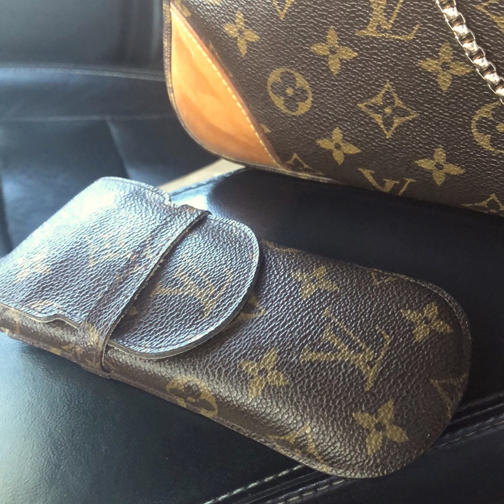 Vintage Authentic Louis Vuitton eye glass case